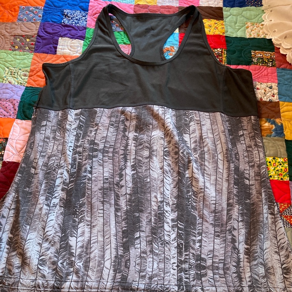 Tank Top Activewear, Ties at bottom, Aspire, 1X